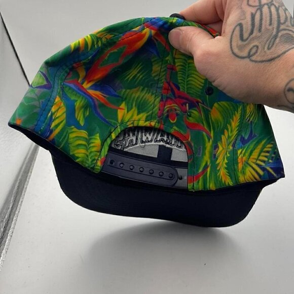 Rare Lancaster Jethawks California aop floral Minor league MILB hat snapback - Picture 3 of 5